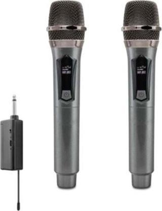 Kablosuz Çift Mikrofon 6.5 Mm Siyah W1
