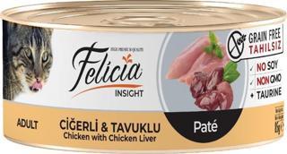 Felicia Ciğerli-Tavuklu Kıyılmış Tahılsız Kedi Konservesi 85 gr