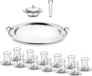Jumbo Apollo 40 Parça Çelik Çay Seti