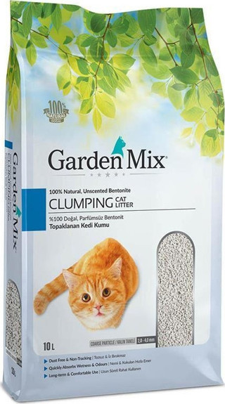 Garden Mix Kokusuz Bentonit Kalın Taneli Kedi Kumu 10 Lt