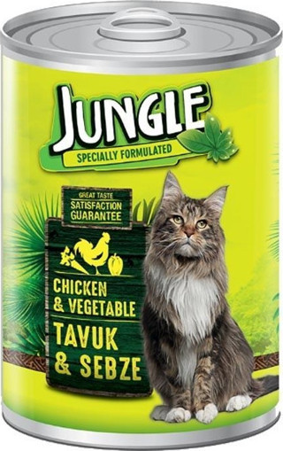 Jungle Tavuklu-Sebzeli Kedi Konserve 415 gr