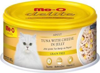 Me-O Delite Ton Balık ve Peynirli Tahılsız Kedi Konservesi 80 Gr