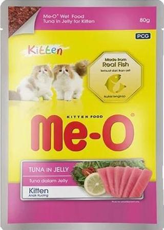 Me-O Pauch Jöle İçinde Kitten Ton Balıklı Kedi Konserve Mama 80 gr