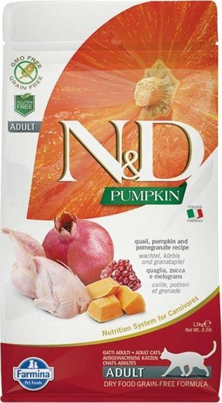 N&D Tahılsız Balkabaklı Bıldırcınlı Kedi Maması 5 kg