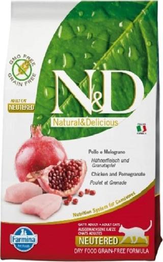 N&D Prime Tahılsız Tavuklu ve Narlı Kısırlaştırılmış 5 kg Yetişkin Kedi Maması