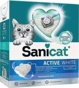 Sanicat Active White Ultra Topaklanan Kedi Kumu 10 lt