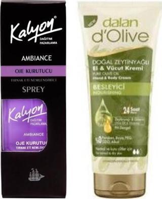 Kalyon Oje Kurutucu Sprey + Dalan Tüp Krem 20 Ml