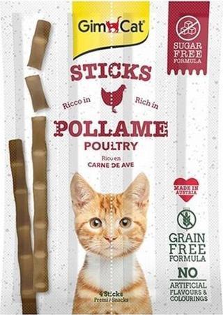 GimCat Sticks Tavuklu ve Ciğerli Kedi Ödül Çubukları 20 Gr