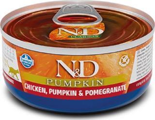 N&D Balkabaklı Tavuk Ve Narlı Kedi Konservesi 70 Gr