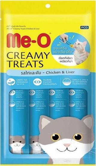 Me-O Creamy Treats Tavuk Ve Ciğerli Kedi Ödül Maması 15 gr X 4