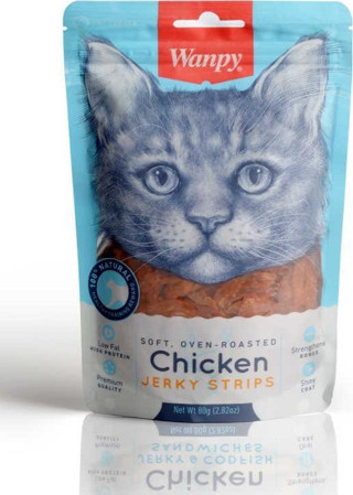 Wanpy Gerçek Tavuk Fileto 80 gr CA-04S-01 Yumuşak Kedi Ödülü Yumuşak Kedi Ödülü