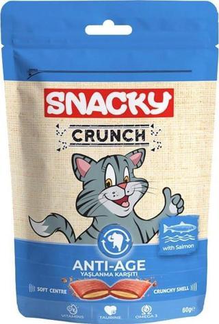 Snacky Kedi Crunch Ödül Anti-Age Somonlu 60gr