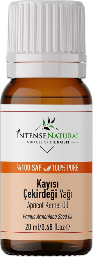İntense Natural Kayısı Çekirdeği Yağı Soğuk Sıkım 20 Ml %100 Saf Ve Doğal Apricot Kernel Carrier Oil