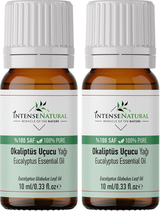 İntense Natural Okaliptüs Uçucu Yağı 10 Ml X 2 %100 Saf Ve Doğal Eucalyptus Essential Oil