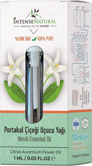 İntense Natural Portakal Çiçeği Uçucu Yağı 1 Ml %100 Saf Ve Doğal Neroli Essential Oil