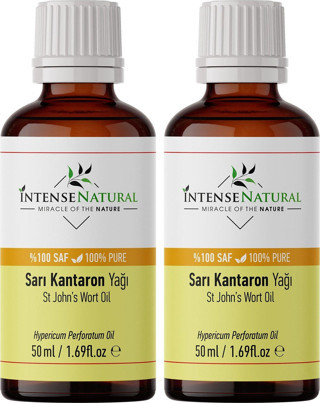 İntense Natural Sarı Kantaron Yağı 50 Ml X 2 %100 Saf Ve Doğal Kırmızı St John'S Wort Oil