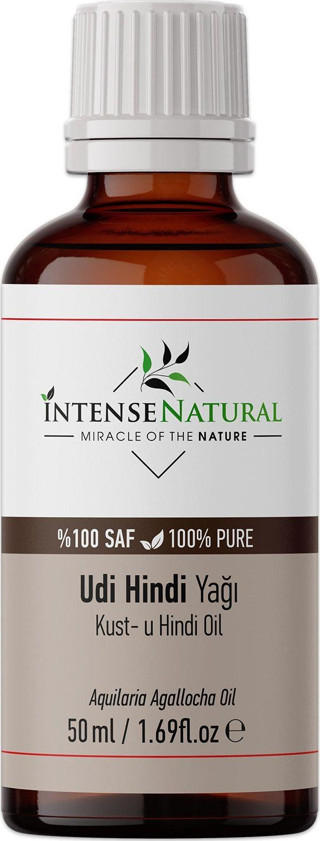 İntense Natural Udi Hindi Yağı 50 Ml %100 Saf Ve Doğal Kust-U Hindi Oil