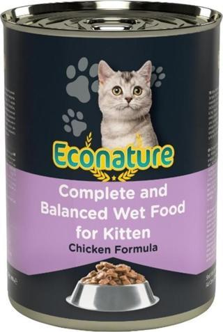 Econature Kitten Tavuk Etli Yavru Kedi Konservesi 400 Gr