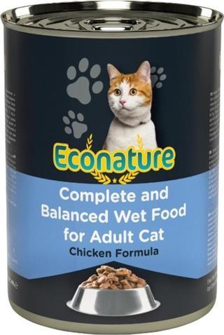 Econature Tavuk Etli Kedi Konservesi 400 Gr