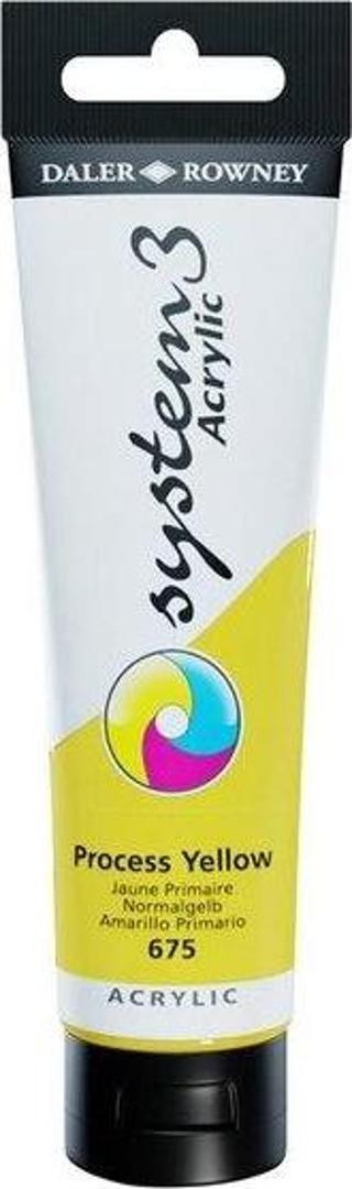 Daler Rowney Akrilik Boya System 3 Orıgınal 150 ml Process Yellow 129150675