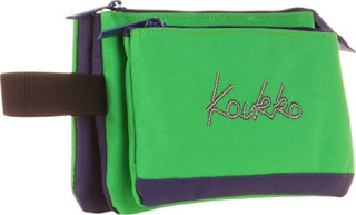 Kaukko İki Bölmeli Yeşil Love Baskılı Kız Çocuk Akordion Kalem Çantası - K2672