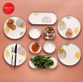 Schafer Sunny 4 Kişilik Kahvaltı Takımı 10 Parça-Gri