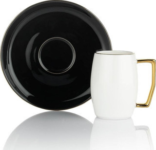 Schafer Flott 6 lı Kahve Fincan Takımı 12 Parça-Siyah