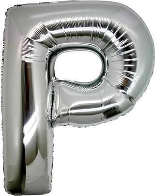P Harf Folyo Balon Gümüş Renk  40 İnç