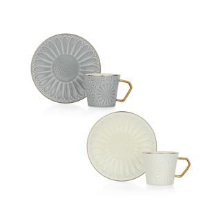 Schafer Glossy 2 Kişilik Kahve Fincan Seti 4 Parça-Asorti05