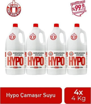 HYPO ÇAMAŞIR SUYU 4 KG x 4 ADET