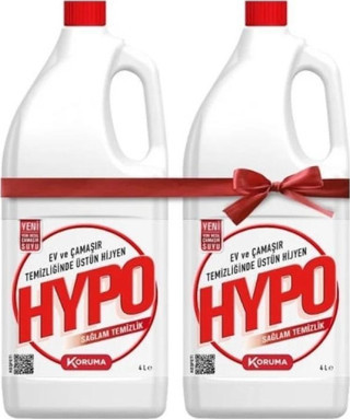 Hypo Çamaşır Suyu X2 4'lt Ekonomik Paket
