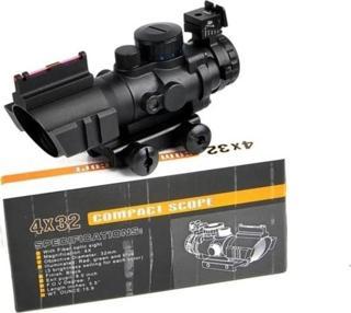 Spike 4X32 Kırmızı Işıklı Dürbün 4X32