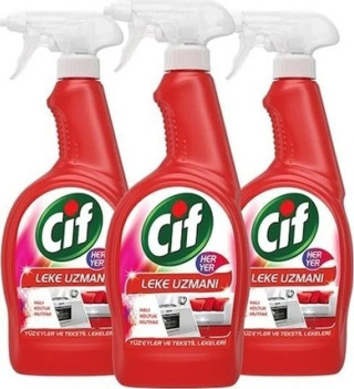 Cif Sprey Her Yer Leke Uzmanı 750 Ml 3 Adet