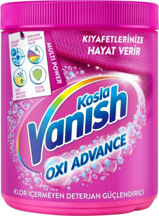 Vanish Kosla Multipower Renkliler için Leke Çıkarıcı ve Çamaşır Deterjanı Güçlendirici Toz 400 gr