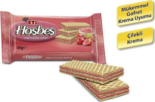 Eti Hoşbeş Çilek Kremalı Gofret 40 g x 24 Adet