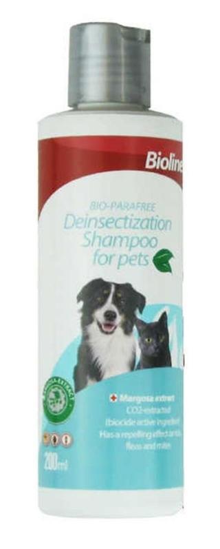 Bioline Kedi ve Köpek İçin Dış Parazit Uzaklaştırıcı Şampuan 200 Ml