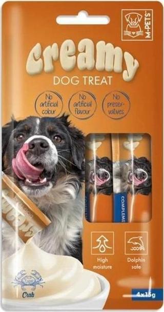 M-Pets Köpek Ödülü Creamy Yengeçli 4 x 15 Gr