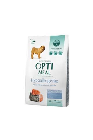 OptiMeal Hypo-Allergenic Somonlu Orta Ve Büyük Irk Yetişkin Köpek Maması 4 Kg