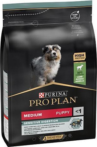 Pro Plan Medium Puppy Sensitive Digestion Kuzulu Orta Irk Yavru Köpek Maması 3 Kg