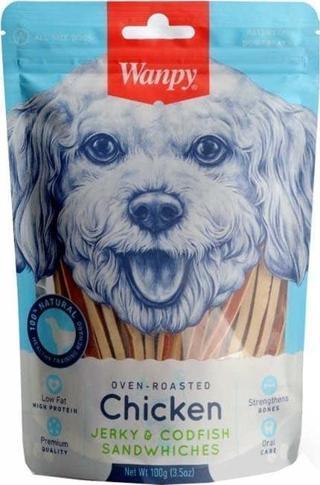 Wanpy Tavuklu&Morina Balıklı 100 gr CC-01S Köpek Ödülü