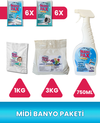 Nanopax MİDİ BANYO SETİ