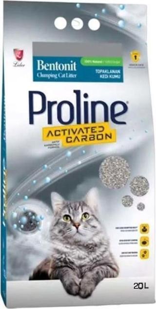 Proline Aktif Karbonlu Topaklanan Kedi Kumu 20 Lt