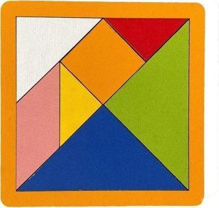 Ahşap Tangram 7 Parça - Mini