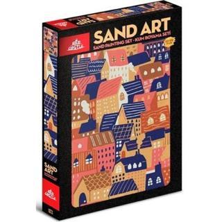 Sand Art Yetişkin Kum Boyama Seti - Evler