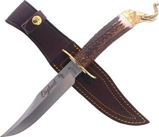 Muela Elephant 16cm Geyik Boynuzu Saplı Bıçak