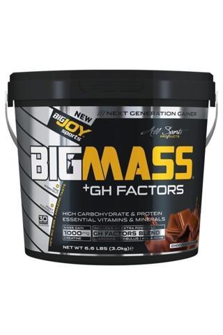 Bigjoy Bigmass Gh Factors Karbonhidrat Tozu 3000 gr - Çikolata Aromalı