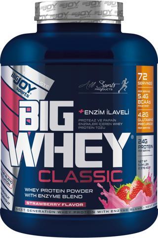 Bigrjoy Sports Whey Protein Tozu Bigrwhey Classic Çilek 2376gr 72 Servis Whey Protein Powder Wıth Enzım Blend