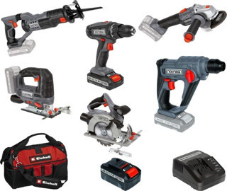 Kraftixx by Einhell Akülü El Aletleri Atölye Seti 2+3 Amper