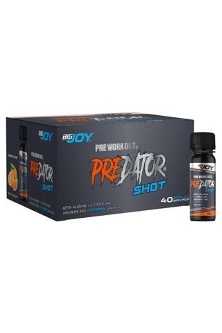 Bigjoy Sports Predator Pre-workout 20' Li Shot Portakal 20×60ml Preworkout Güç Ve Performans Aminoasit