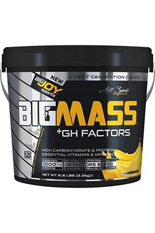 Bigjoy Vitamins Bigjoy Bigmass Gh Factor Karbonhidrat Tozu - Muz Aromalı 1 Paket(1 X 3000 gr)